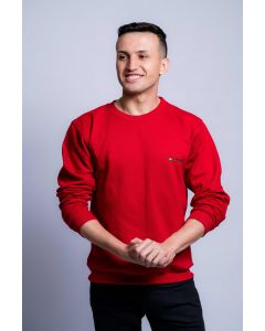 MOLETOM MASCULINO VERMELHO TAMANHO P
