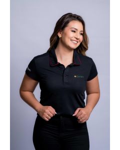POLO MC FEMININA PRETA XG