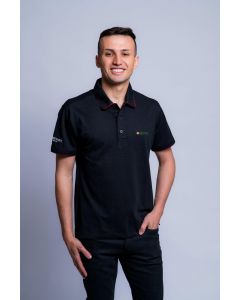 POLO MC MASCULINA PRETA GG