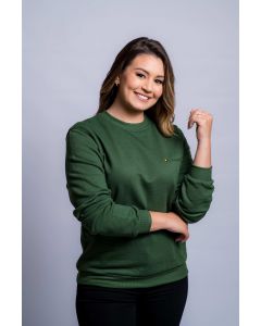 MOLETOM FEMININO VERDE TAMANHO G