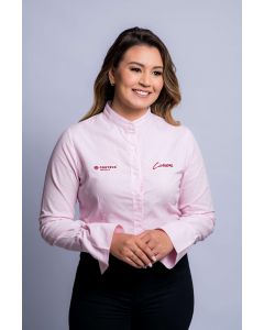 CAMISA SOCIAL FEMININA ROSA PP (14-138-2F)