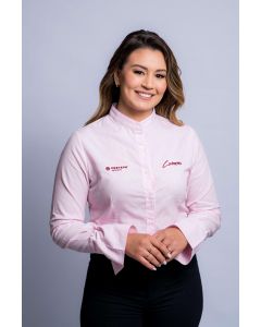 CAMISA SOCIAL FEMININA ROSA GG (14-138-2F)