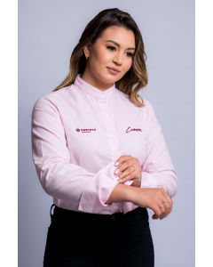 CAMISA SOCIAL FEMININA ROSA XG (14-138-2F)