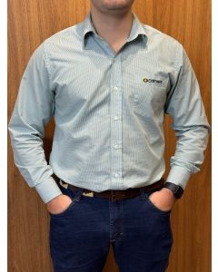 CAMISA SOCIAL MASCULINA XADREZ VERDE P (12-130-14M)