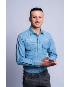 CAMISA SOCIAL MASCULINA JEANS GG (12-128-2M)