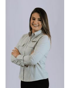 CAMISA ML FEM CASA CAMERA CINZA PP