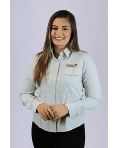 CAMISA ML FEM CASA CAMERA CINZA P