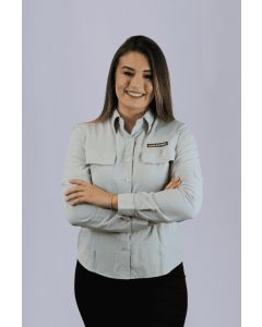 CAMISA ML FEM CASA CAMERA CINZA G
