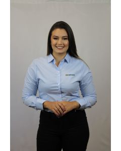 CAMISA SOCIAL FEMININA XADREZ AZUL M