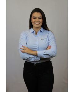 CAMISA SOCIAL FEMININA XADREZ AZUL G3